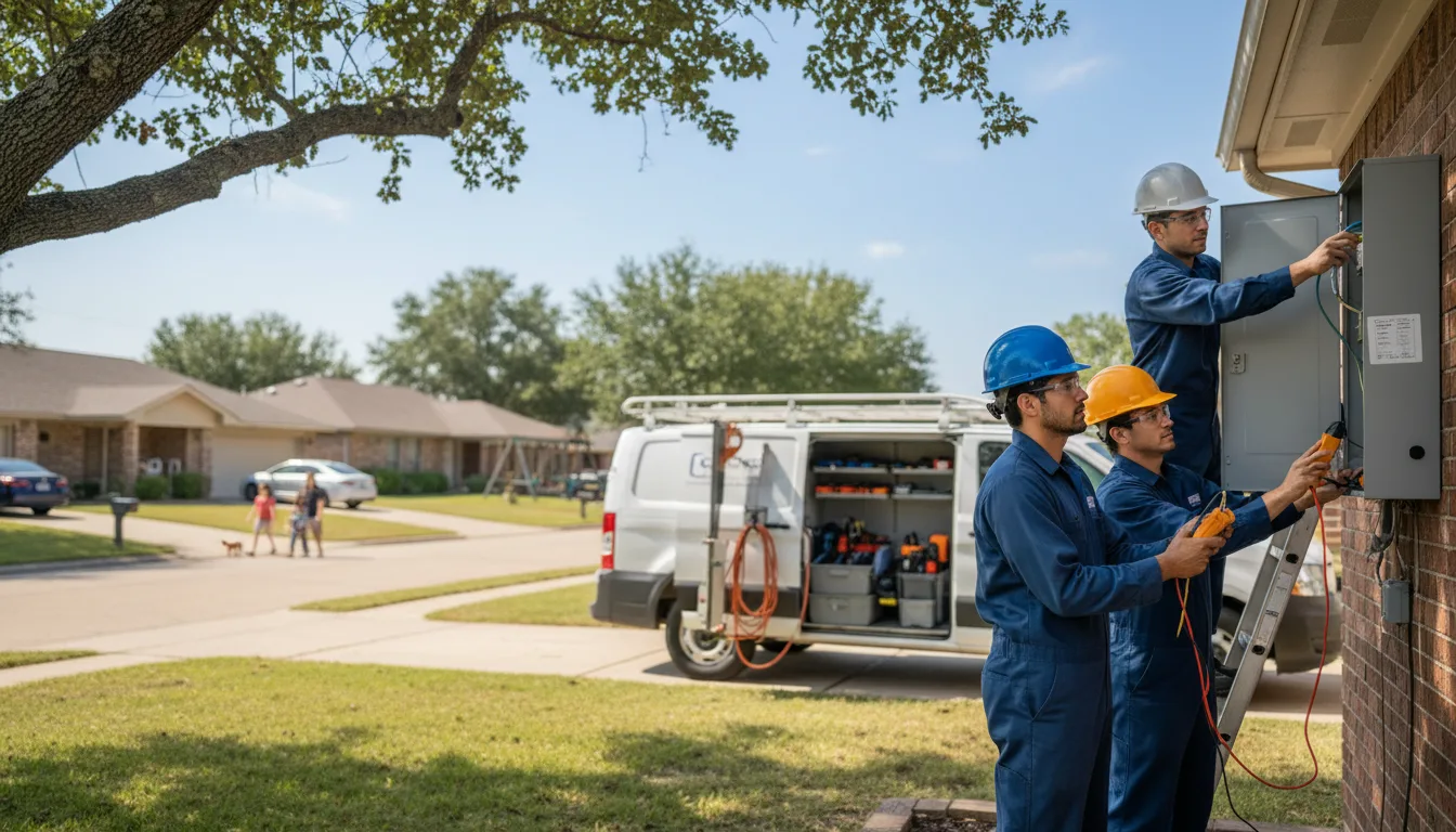 Certified electrician providing emergency electrical services in Arbela, MO